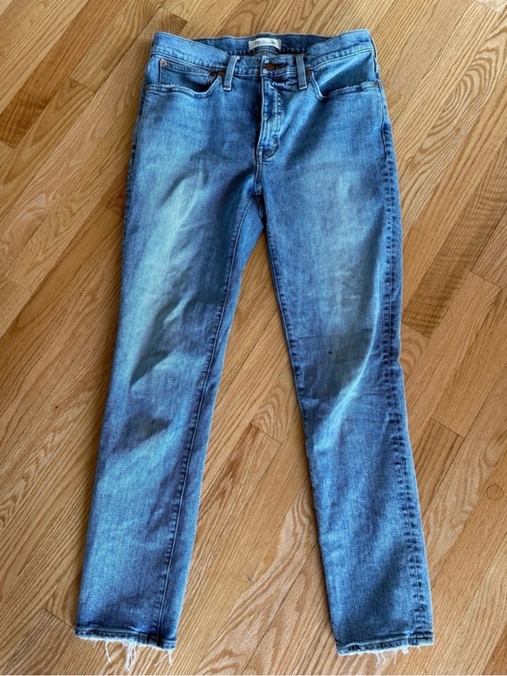 Madewell Tomboy Straight Women's Straight-Leg Jeans in Light Blue Wash